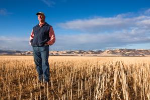 Yolo County's Fritz Durst has been using the no-till method for 20 years.   