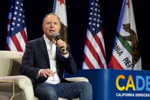 Adam Schiff speaks at the California Democratic Party’s Endorsing Convention in Nov. 18 in Sacramento. (Shutterstock photo by Sheila Fitzgerald)