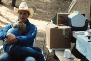 The author and his son, Jeremy, camping in 1986. (Courtesy photo)