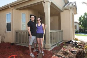 David Andrews and Laura Deutsch qualified for a mortgage 9 percent above what they paid for their new home in West Sacramento.