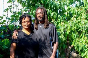 Judith and Chanowk Yisrael run Yisrael Family Urban Farm in south Sacramento. (Photo courtesy Cole Allen)
