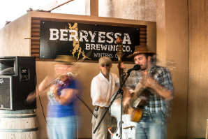 Berryessa Brewing Co. is as much a community center as it is a taproom. Patrons can regularly find fresh produce for sale near the food truck and pickup Wiffle ball games. 
