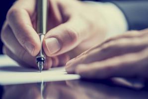 This gentleman planned ahead, and now — he's signing something. 

(shutterstock)