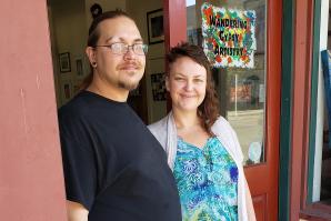 Harley and Zahna Smith, who opened Wandering Gypsy Artistry last year, are putting down roots in Isleton, which they say is an ideal spot for their family.