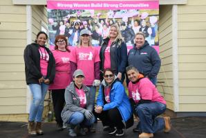 Pictured: Comcast employees at the 2024 Women Build organized by Habitat for Humanity of Greater Sacramento. Photo: Courtesy of Comcast