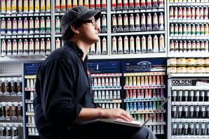 Andrew Cook, assistant manager, Utrecht Art Supplies 