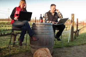 Markus and Liz Bokisch, owners, Bokisch Vineyards in Lodi. 