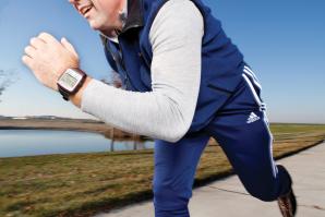 Bruce Coolidge, programming director for Capital Athletic Club in downtown Sacramento, wears a Garmin Forerunner 305.