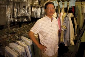 Kyle Lam, owner of Leibel's Cleaners & Tailors