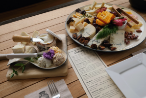 A selection of cheeses from Point Reyes Farmstead at the ACS Conference in Sacramento. (Photos by Anna Dobrowolski)
