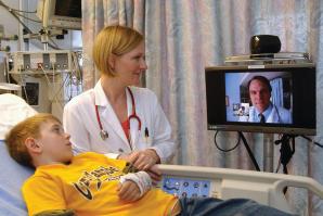 UC Davis medical experts are connecting with at least 75 clinics across the state at any given time. 

(Photo by UC Davis Health System)