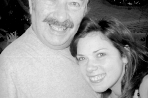 The author, right, with her father. (Photo courtesy of Marie-Elena Schembri)