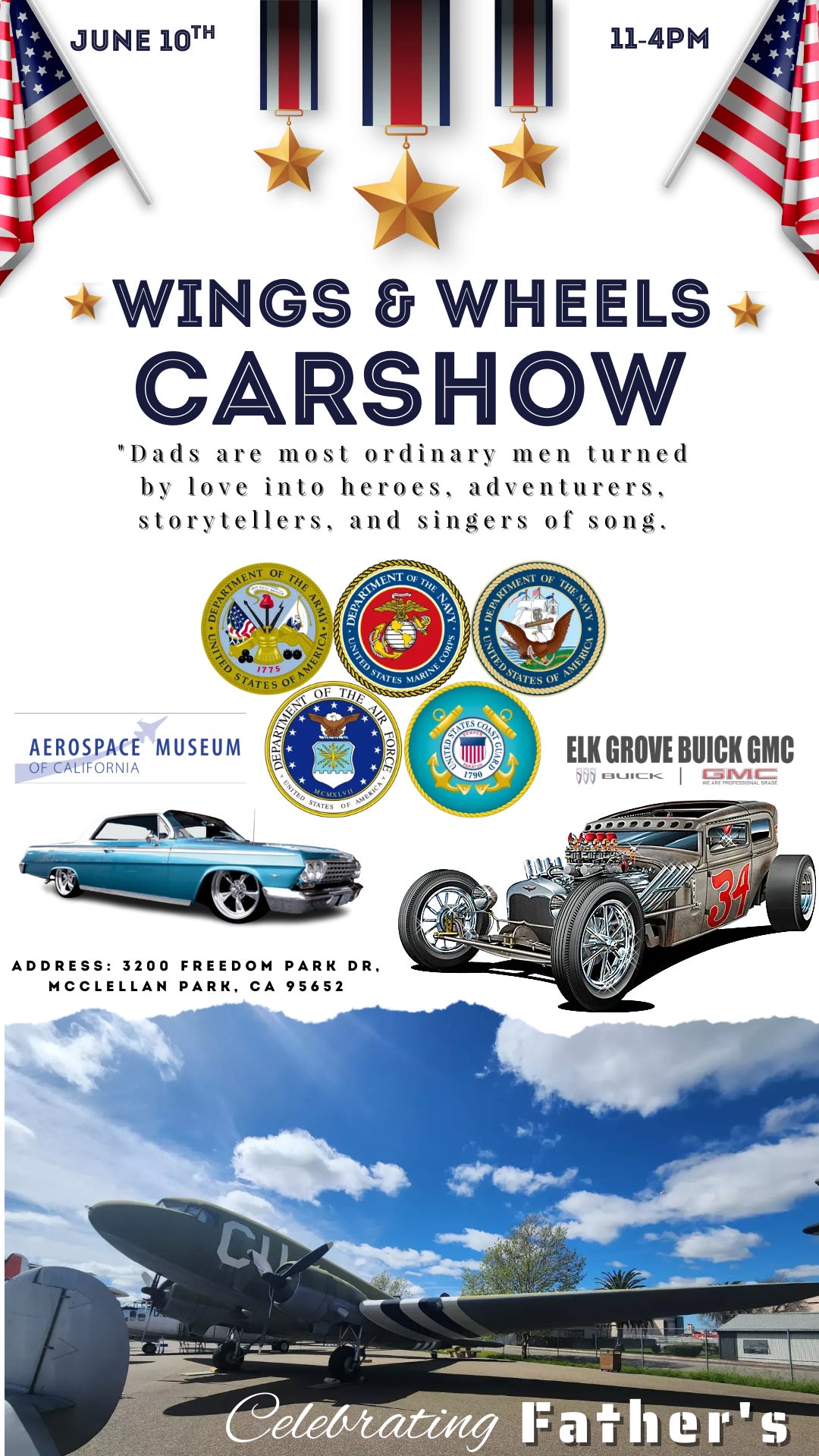 Wings and Wheels Car Show Comstock's magazine